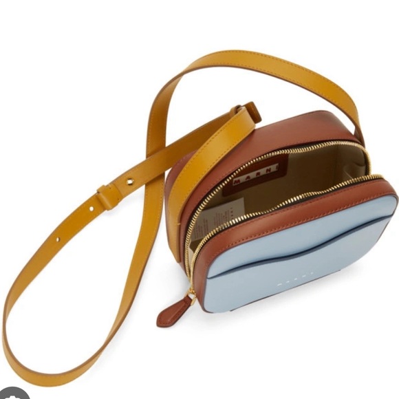 ❌SOLD❌Marni color block camera bag leather blue yellow brown - Picture 9 of 10
